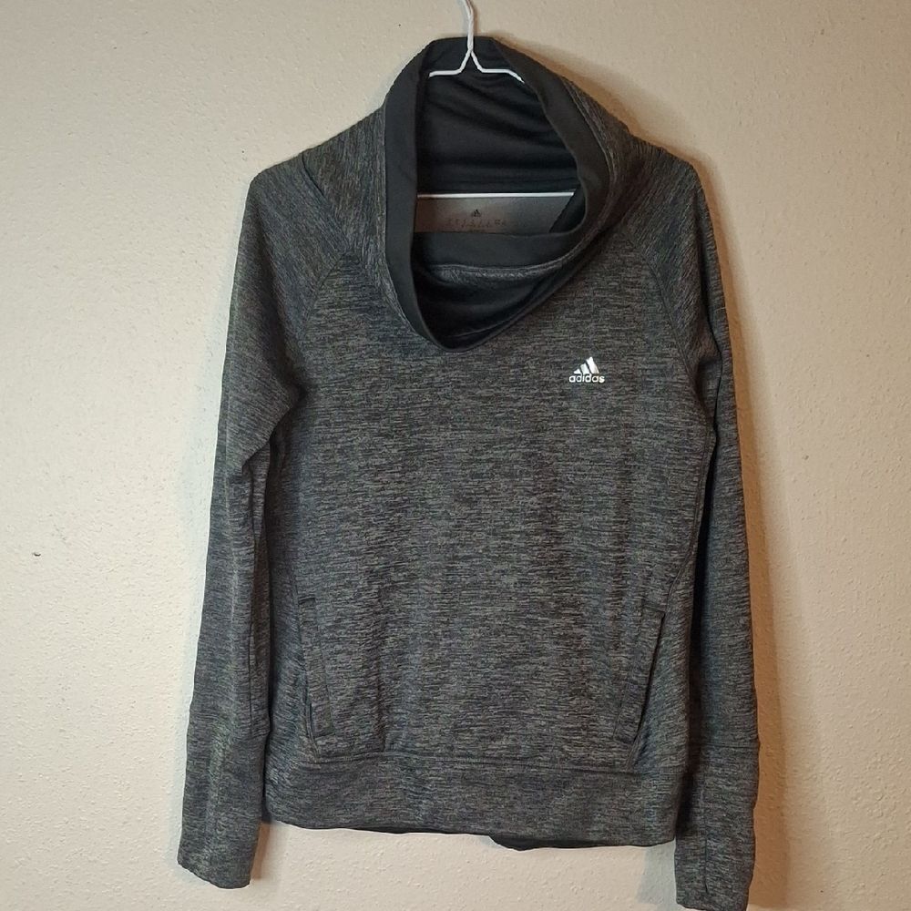 Adidas Gray Cowl Neck Sweatshirt size medium